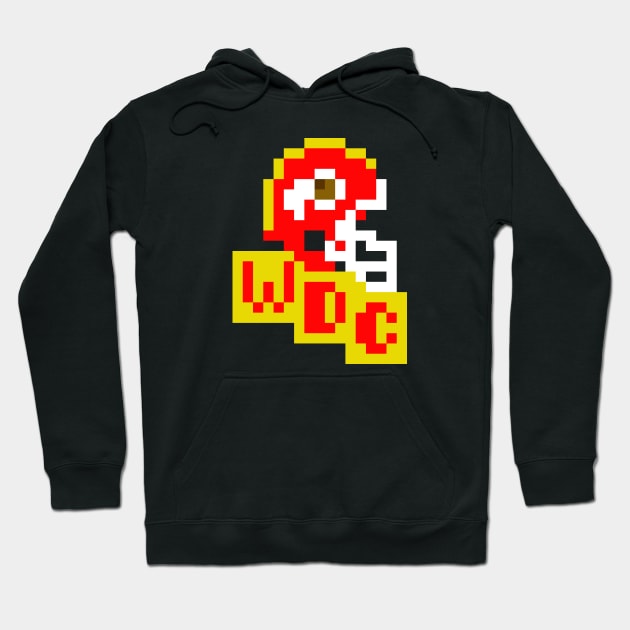 Washington Dc Footbalk 8bit Hoodie by Jurou